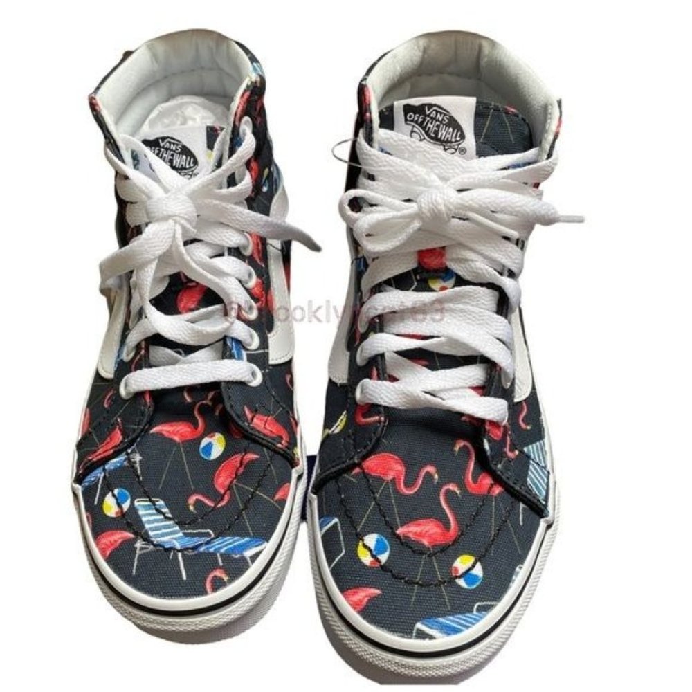 Vans Sk8 High Sneaker Black Reissue Pool Vibes 5.5, 4 - Picture 6 of 15